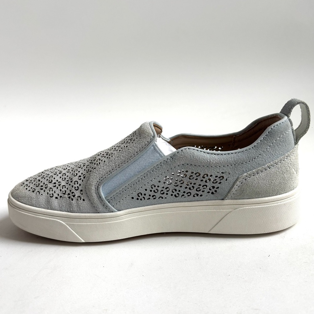 Vionic Kimmie Perf Perforated Suede Slip On Sneaker Blue Gray Size 7 - Picture 4 of 17